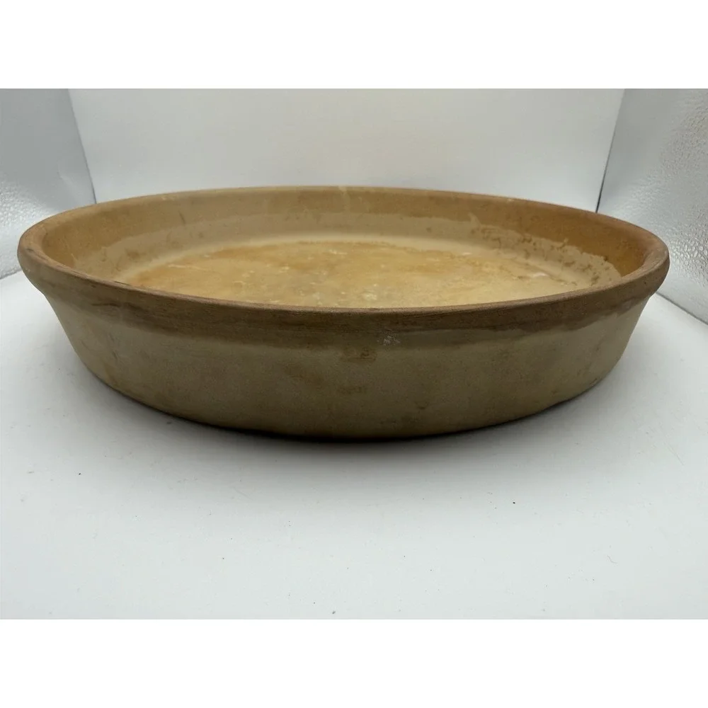 Pampered Chef Family Heritage Stoneware Round Baking Dish Pizza Pan USA